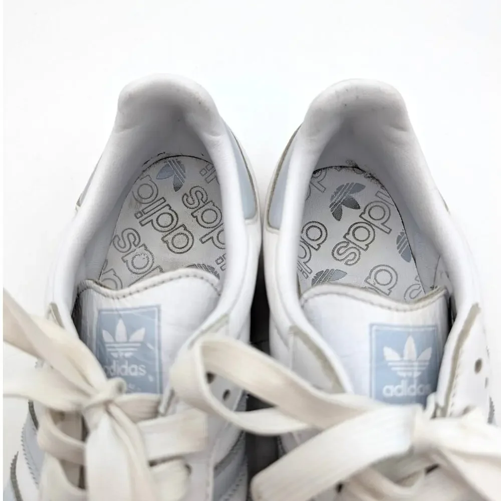 Adidas Samba OG Wonder Sneakers Shoes Women's Cloud White/Halo Blue Size US7.5 - Picture 6 of 13